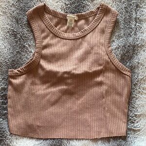 4/$30 Cozy Ribbed Crop Tank Top - Blush Pink